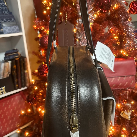 Coach Loved leather twin turnlock Brown and Black Women's Bag shoulder - Picture 11 of 11